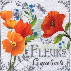 Serwetka 33x33cm Kwiaty (387020)