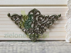 Metalowy ornament narożnik 5,5cm / 4 szt. brąz narożniki