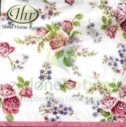 Serwetka 33x33cm Kwiaty, róże, bukieciki (C93290)