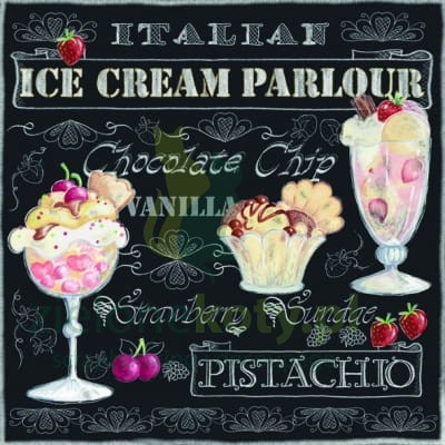 serwetka decoupage lody